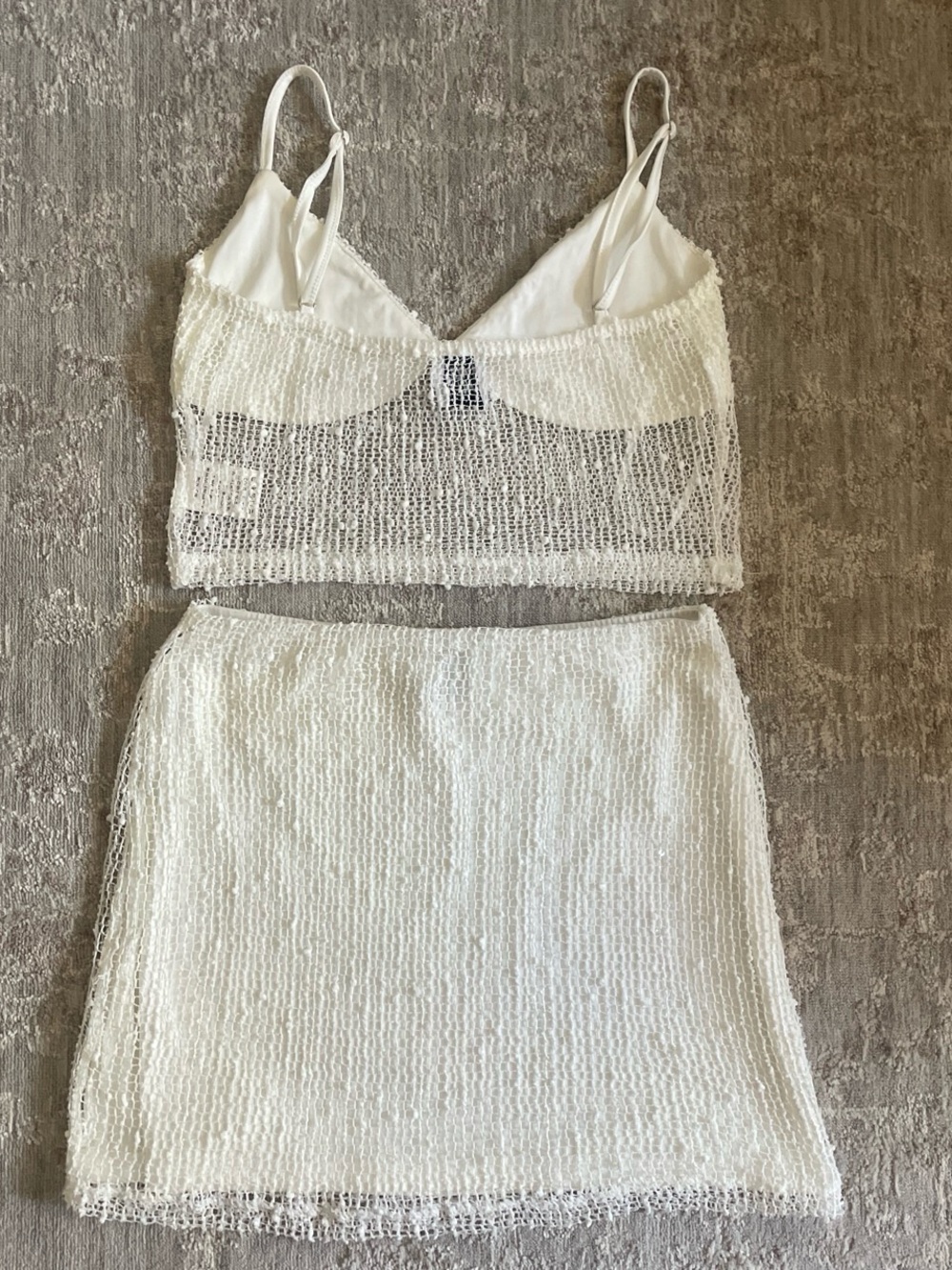Princess Polly White Top and Mini Skirt Set - Picture 2 of 4